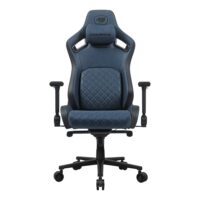 Cougar Defensor S Ergonomic Gaming Chair – Navy Blue, Adaptive Lumbar Support, 4D Armrests, Magnetic Head Pillow & Premium PVC Leather