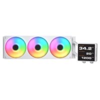 Cougar Poseidon Vistek Pro ARGB 360 AIO Liquid CPU Cooler - White