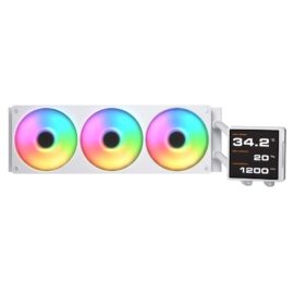 Cougar Poseidon Vistek Pro ARGB 360 AIO Liquid CPU Cooler - White