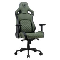 Cougar Defensor S Ergonomic Gaming Chair – Army Green, Adaptive Lumbar Support, 4D Armrests, Magnetic Head Pillow & Premium PVC Leather - Image 6