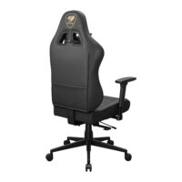 Cougar Pryme Premium Ergonomic Gaming Chair – PVC Leather Adjustable Seat Depth, Head & Lumbar Pillow - Gold - Image 6