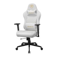 Cougar Pryme Premium Ergonomic Gaming Chair – PVC Leather Adjustable Seat Depth, Head & Lumbar Pillow - White - Image 3