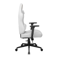 Cougar Pryme Premium Ergonomic Gaming Chair – PVC Leather Adjustable Seat Depth, Head & Lumbar Pillow - White - Image 5