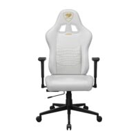 Cougar Pryme Premium Ergonomic Gaming Chair – PVC Leather Adjustable Seat Depth, Head & Lumbar Pillow - White - Image 7