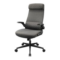 Cougar STRYDER Chair, Imitation Linen Material, Adjustable Headrest, Multi-Density Foam Seat, Ergonomically Contoured Lumbar Zone, Class 4 Gas Lift Cylinder, Gray - Image 2