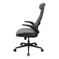 Cougar STRYDER Chair, Imitation Linen Material, Adjustable Headrest, Multi-Density Foam Seat, Ergonomically Contoured Lumbar Zone, Class 4 Gas Lift Cylinder, Gray - Image 5