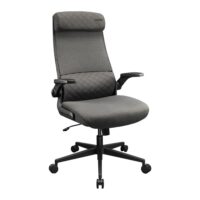 Cougar STRYDER Chair, Imitation Linen Material, Adjustable Headrest, Multi-Density Foam Seat, Ergonomically Contoured Lumbar Zone, Class 4 Gas Lift Cylinder, Gray - Image 3