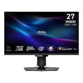 MSI MAG 274QPF X30MV 27-inch 2560 x 1440 (QHD) Gaming Monitor 300Hz VA Mini LED Adaptive-Sync HDMI DisplayPort VESA Mountable Tilt Height Adjustable Speaker 0.5ms Black