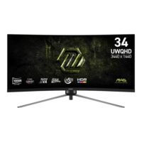 MSI MAG 345CQRF E20 Gaming onitor 3440x1440 (UWQHD) Panel 200Hz Refresh Rate 0.5ms (GtG, Min) Response time