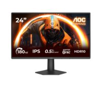 AOC 24G50F 23.8" Gaming Monitor – Full HD IPS, 180Hz, 0.5ms MPRT, Adaptive Sync, HDR10, G-SYNC Compatible