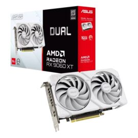 ASUS Dual Radeon RX 9060 XT 16GB GDDR6 PCI Express 5.0 x16 ATX Graphics Card White