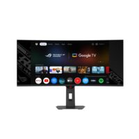 ASUS ROG Strix OLED XG34WCDMTG 34" Curved WQHD QD-OLED Smart Gaming Monitor – 240Hz, 0.03ms, Google TV, Dolby Vision, USB-C 90W, HDMI 2.1