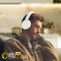 ATTACK SHARK G500 Ultra-Light Dual-Mode Gaming Headset - White - Image 7