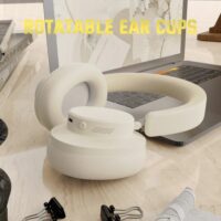 ATTACK SHARK G500 Ultra-Light Dual-Mode Gaming Headset - White - Image 6