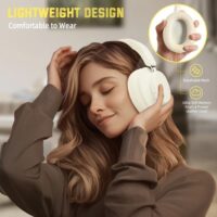 ATTACK SHARK G500 Ultra-Light Dual-Mode Gaming Headset - White - Image 5