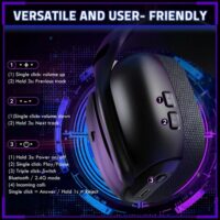 ATTACK SHARK L80 PRO Wireless Gaming Headset - Black - Image 3