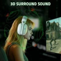 ATTACK SHARK L80 PRO Wireless Gaming Headset - White - Image 7