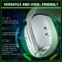 ATTACK SHARK L80 PRO Wireless Gaming Headset - White - Image 3