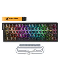 ATTACK SHARK X68PRO HE Wireless Rapid Trigger Keyboard Magnetic Switch - Black Contour