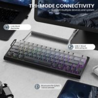 ATTACK SHARK X68PRO HE Wireless Rapid Trigger Keyboard Magnetic Switch - Moonlit Night - Image 8