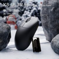 ATTACK SHARK X8 Ultra 8KHz Wireless Gaming Mouse With C06 Ultra Cable - Black - Image 2