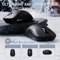 ATTACK SHARK X8 Ultra 8KHz Wireless Gaming Mouse With C06 Ultra Cable - Black - Image 8
