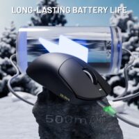 ATTACK SHARK X8 Ultra 8KHz Wireless Gaming Mouse With C06 Ultra Cable - Black - Image 3