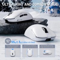 ATTACK SHARK X8 Ultra 8KHz Wireless Gaming Mouse With C06 Ultra Cable - White - Image 2