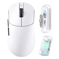 ATTACK SHARK X8 Ultra 8KHz Wireless Gaming Mouse With C06 Ultra Cable - White