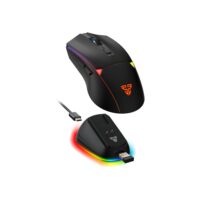 Fantech Crypto II Wireless WG7V2RD Gaming Mouse Black – Tri-Mode Connectivity, 12,000 DPI, 1000Hz Polling, Charging Dock, RGB Lighting - Image 4