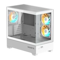 GIGABYTE C201 PANORAMIC Mid Tower Gaming Case - White - Image 2