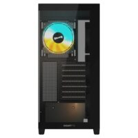 GIGABYTE C500 Panoramic SteaICE Mid Tower Gaming Case - Black - Image 2