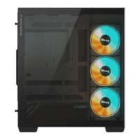 GIGABYTE C500 Panoramic SteaICE Mid Tower Gaming Case - Black - Image 4