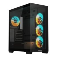 GIGABYTE C500 Panoramic SteaICE Mid Tower Gaming Case - Black