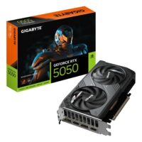 GIGABYTE GeForce RTX™ 5050 WINDFORCE OC 8G Graphics Card – 8GB GDDR6, PCIe 5.0, WINDFORCE Dual-Fan Cooling, DLSS 4.5, DisplayPort 2.1b, HDMI 2.1b