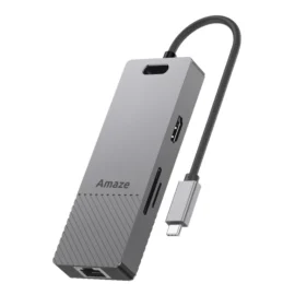 AMAZE A332 USB-C Multiport Hub | 4K HDMI + 8K DP | Dual Display 4K@60Hz | USB-A 3.2 10Gbps | SD & TF Card 3.0 | PD 3.0 100W