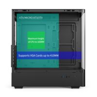 EASE EC123BM Panoramic Mesh ATX Gaming Case - Image 4