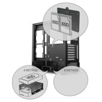 EASE EC123BM Panoramic Mesh ATX Gaming Case - Image 5
