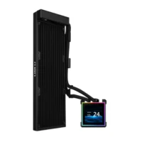LIAN LI HydroShift II LCD-S 360N Black AIO Liquid CPU Cooler  | 3.4" IPS LCD | 480×480 | 360mm Radiator | 3200RPM Pump | Fanless | LGA1851/LGA1700 | AM5/AM4 - Image 2