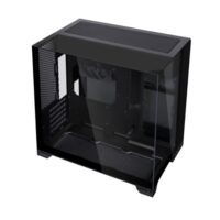 LIAN LI O11 VISION-M Black Micro-ATX PC Case | Dual-Chamber | 3-Sided Tempered Glass | 360mm AIO Support | 410mm GPU Clearance | 140mm Fan Included | USB-C - Image 2