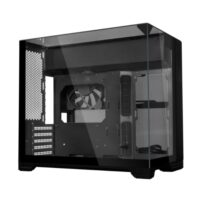 LIAN LI O11 VISION-M Black Micro-ATX PC Case | Dual-Chamber | 3-Sided Tempered Glass | 360mm AIO Support | 410mm GPU Clearance | 140mm Fan Included | USB-C