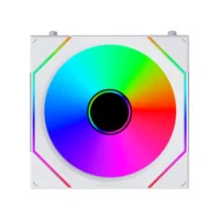 LIAN LI UNI FAN SL-INF FLEX 3-Pack 120mm Reverse Blade ARGB White Case Fans | 2200RPM | 65.7 CFM | 2.85mmH₂O | L-Wireless Controller | Infinity Mirror RGB - Image 2