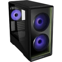 Lian Li VECTOR V150 INF Black Micro-ATX PC Case | Dual-Chamber Design | 360mm Radiator Support | UNI FAN INF Wireless | Tempered Glass Side Panel | USB-C