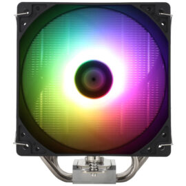 Thermalright Assassin X 120 Refined SE ARGB Black CPU Air Cooler | 4×6mm Heat Pipes | 120mm PWM Fan | 1550RPM | 66.17 CFM | 5V ARGB | LGA1851/LGA1700 | AM5