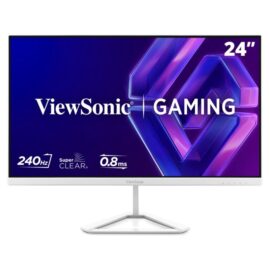 ViewSonic VX24G30-W 24” Full HD 240Hz Gaming Monitor with Ultra-Fast Refresh Rate 1ms Response Time Adaptive Sync Eye Care Technology & gonomic Design