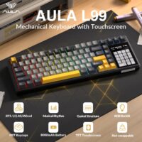 AULA L99 Smart-Screen Mechanical Gaming Keyboard  – 84-Key, 3.98" IPS Touchscreen, Tri-Mode, 8000mAh Blackstorm — Rainy Switch - Image 2