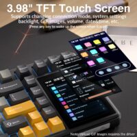 AULA L99 Smart-Screen Mechanical Gaming Keyboard  – 84-Key, 3.98" IPS Touchscreen, Tri-Mode, 8000mAh Blackstorm — Rainy Switch - Image 3