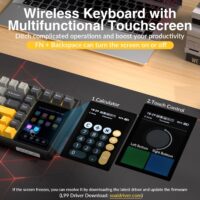 AULA L99 Smart-Screen Mechanical Gaming Keyboard  – 84-Key, 3.98" IPS Touchscreen, Tri-Mode, 8000mAh Blackstorm — Rainy Switch - Image 8