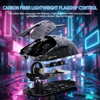 ATTACK SHARK RS3 ULTRA Carbon Fiber Wireless Gaming Mouse Black | PAW3955MAX | 52K DPI | 8K Hz - Image 3