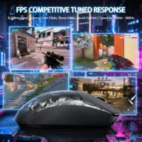 ATTACK SHARK RS3 ULTRA Carbon Fiber Wireless Gaming Mouse Black | PAW3955MAX | 52K DPI | 8K Hz - Image 4